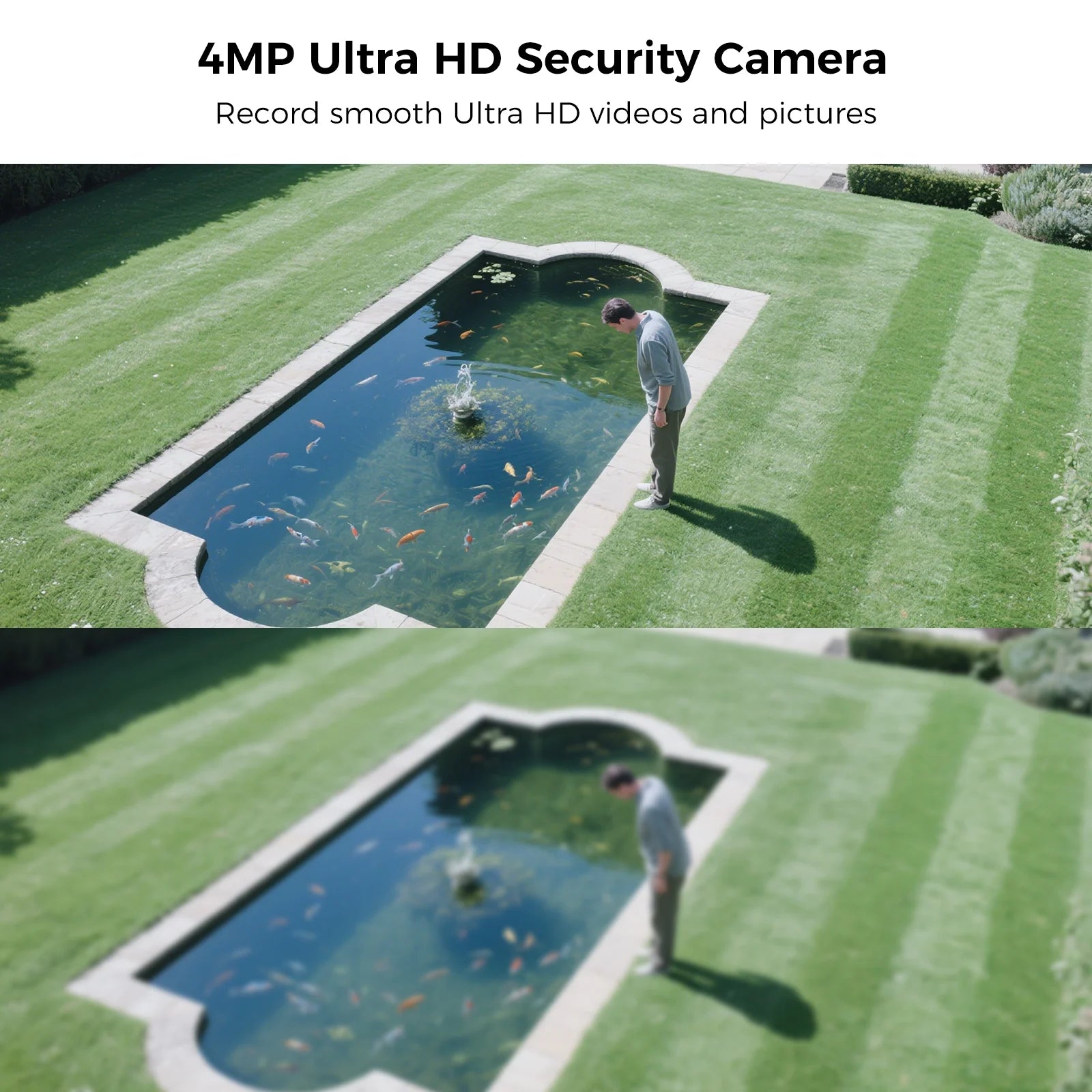 4MP Solar Security Camera Wireless Outdoor ,2.4G /5G Wifi Camera for Home Surveillance,360 View Ptz,Battery Powered,Pir Motion Detection,2-Way Talk .