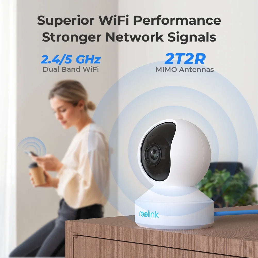 E1 5MP 2.4/5G Wifi Indoor Security Camera PTZ Human/Pet AI Ideal for Baby Monitor Smart Home