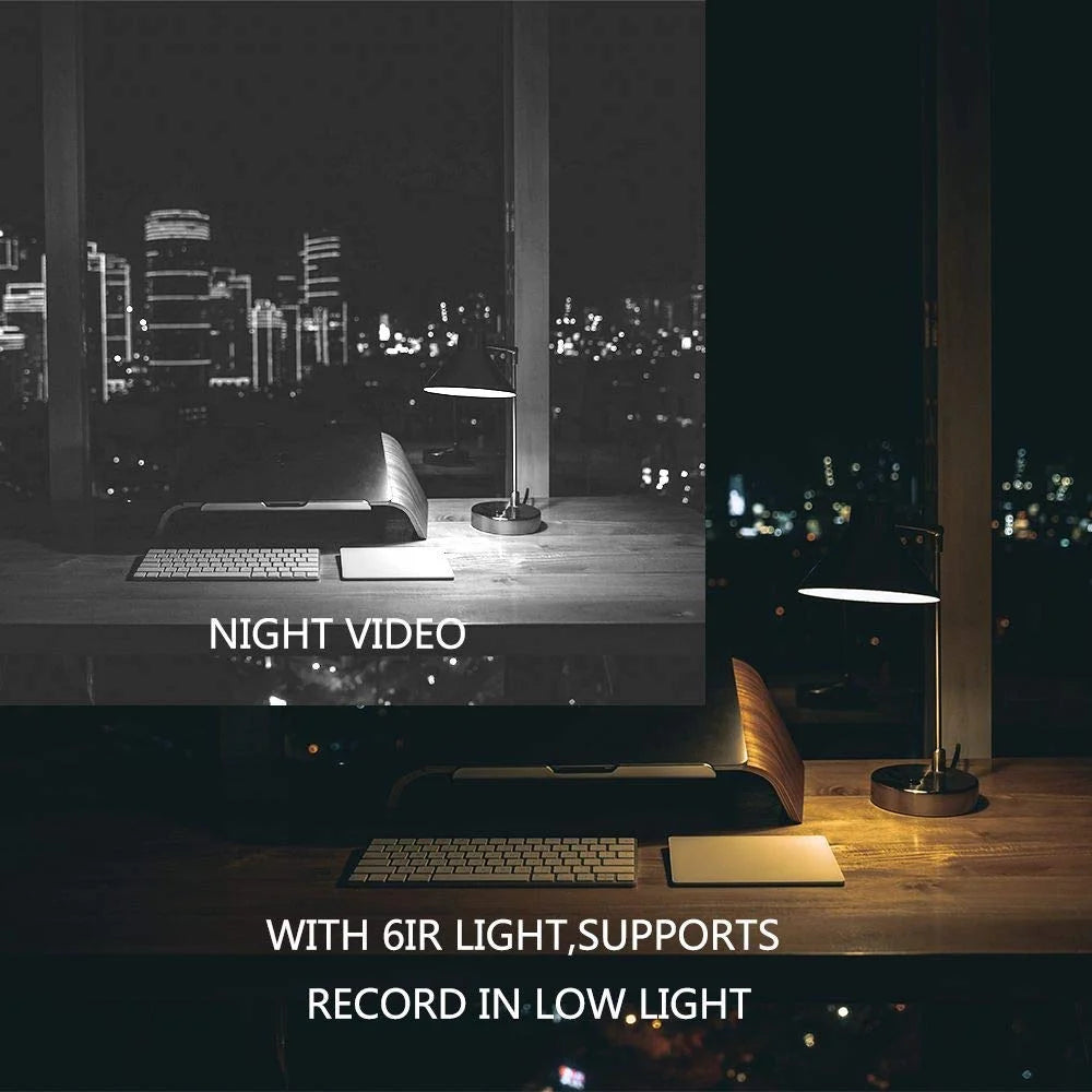 Super Mini Wireless Security Camera, Full HD 1080P Portable Small HD Nanny Cam with Night Vision, Video Record and Motion Detection for Home, Car, Drone and Outdoor Use