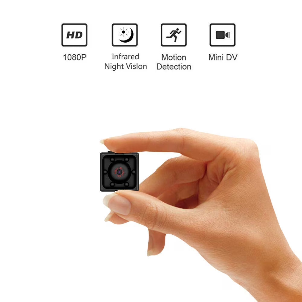 Super Mini Wireless Security Camera, Full HD 1080P Portable Small HD Nanny Cam with Night Vision, Video Record and Motion Detection for Home, Car, Drone and Outdoor Use