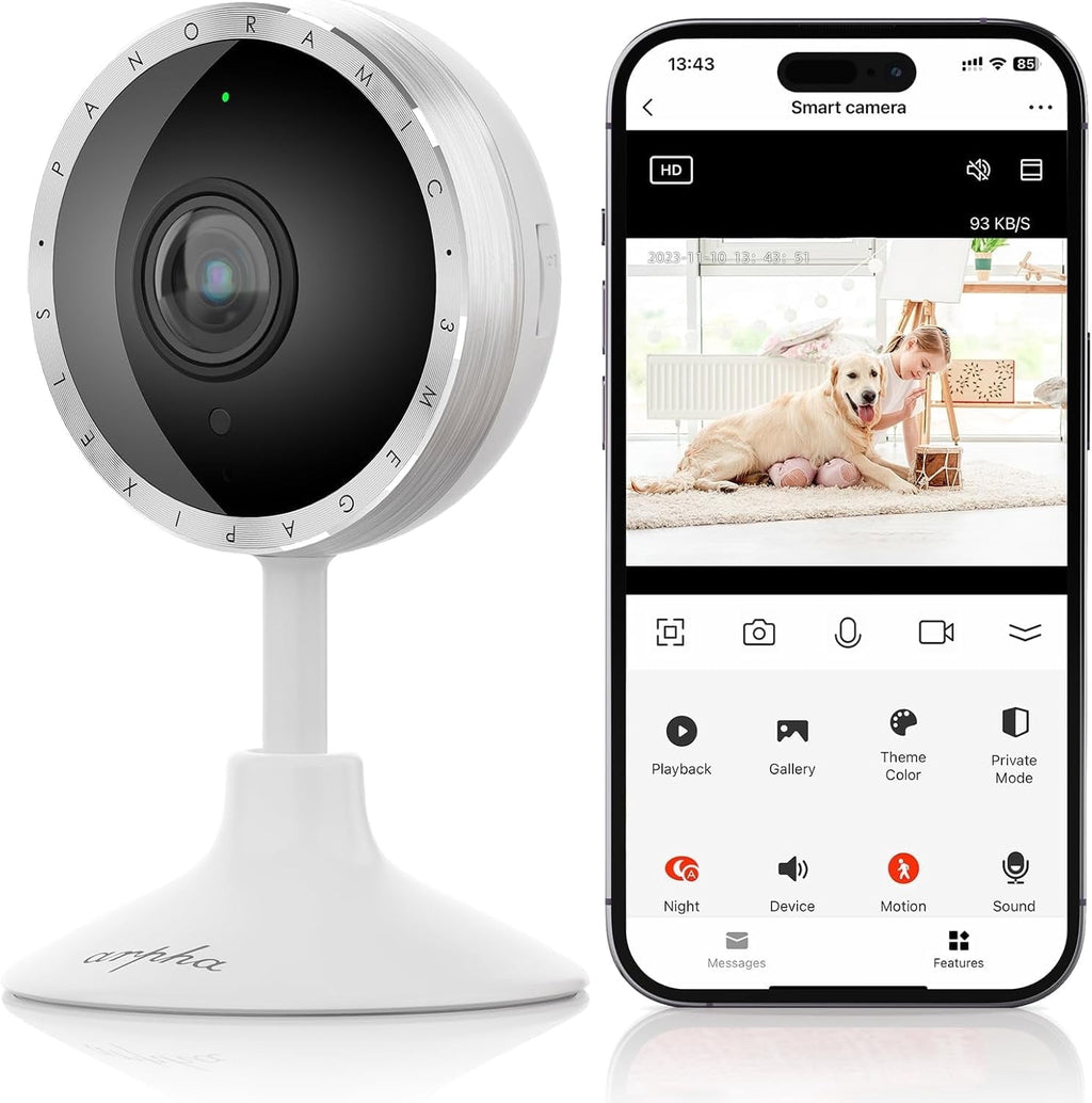 Enhance Your Home Security with the P160 2K Video Surveillance Camera - Night Vision, PIR Detection, and Two-Way Talk