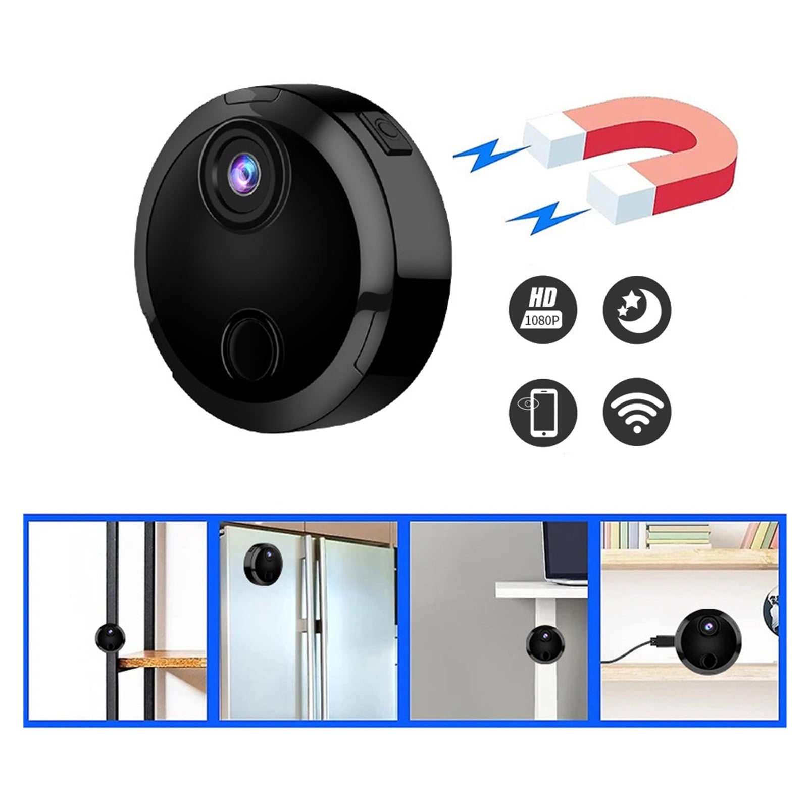 Stay Connected and Secure with Our 1080P WiFi Mini Camera - Perfect for Pets and Babies!