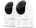 Security Indoor Cam E220 2-Cam Kit, 2K Security Indoor Camera Pan & Tilt, Plug-In Camera with Wi-Fi, Human & Pet AI, Voice Assistant Compatibility, Motion Tracking, Homebase 3 Compatible