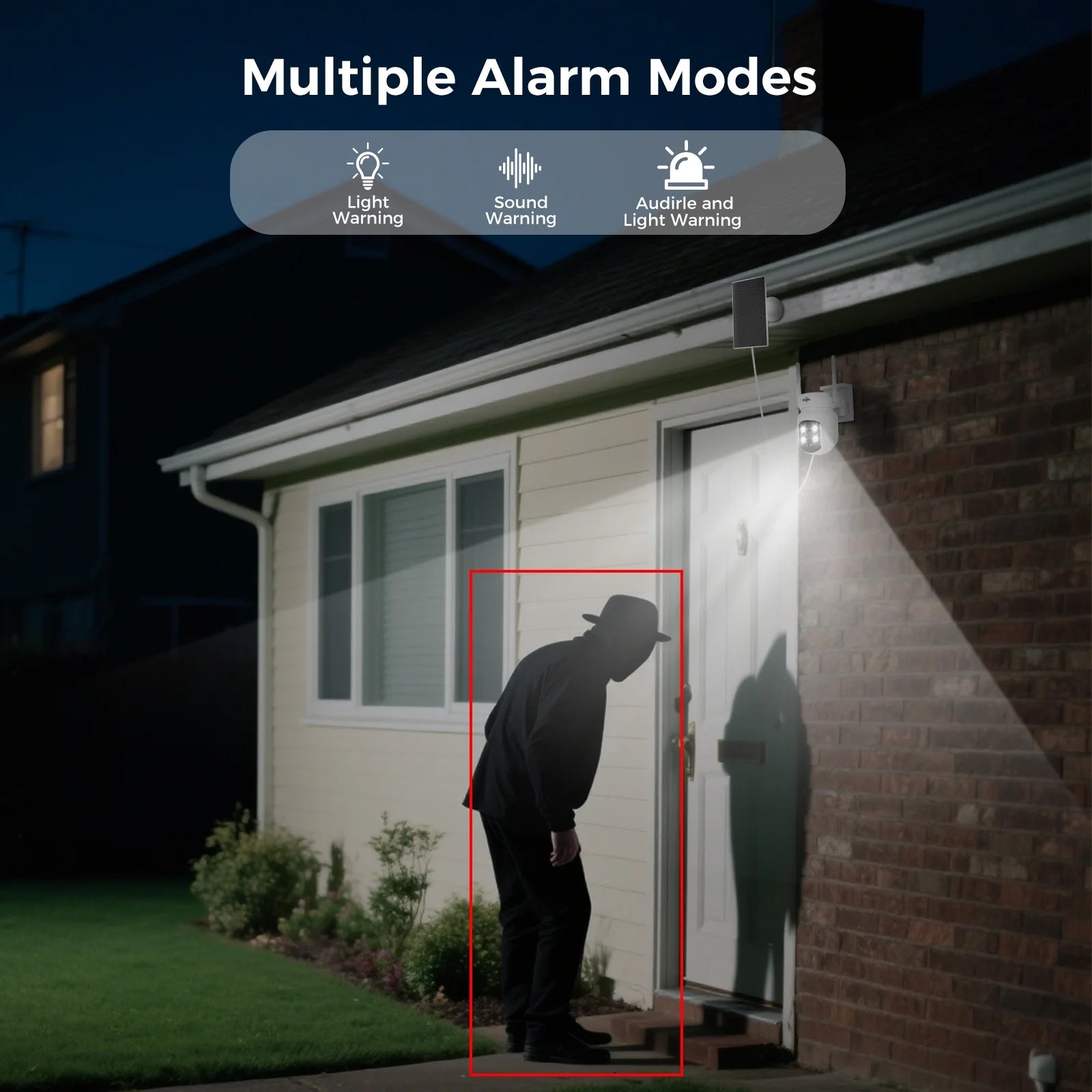 4MP Solar Security Camera Wireless Outdoor ,2.4G /5G Wifi Camera for Home Surveillance,360 View Ptz,Battery Powered,Pir Motion Detection,2-Way Talk .